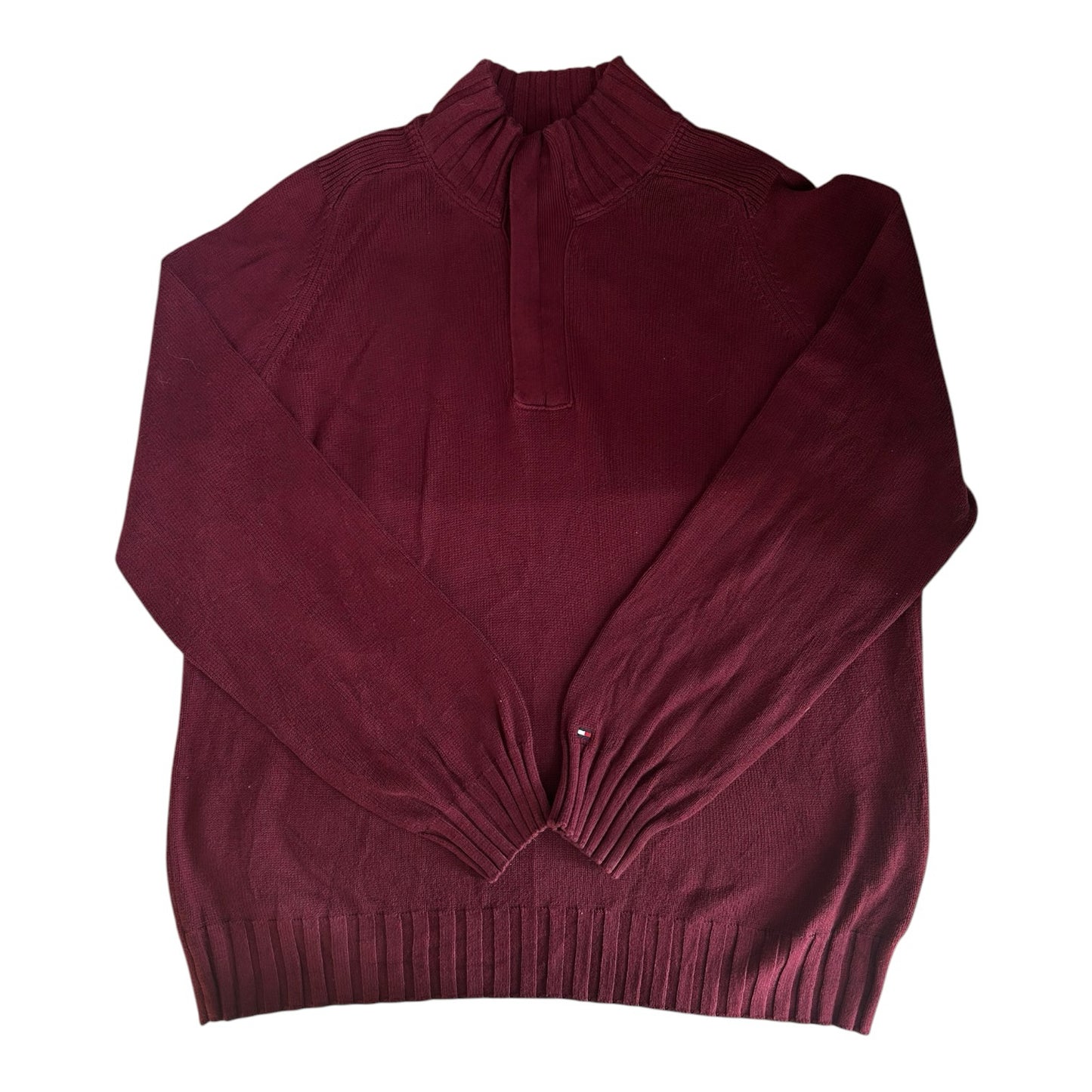 Extra large Tommy Hilfiger Burgundy Red 1/4 Zip