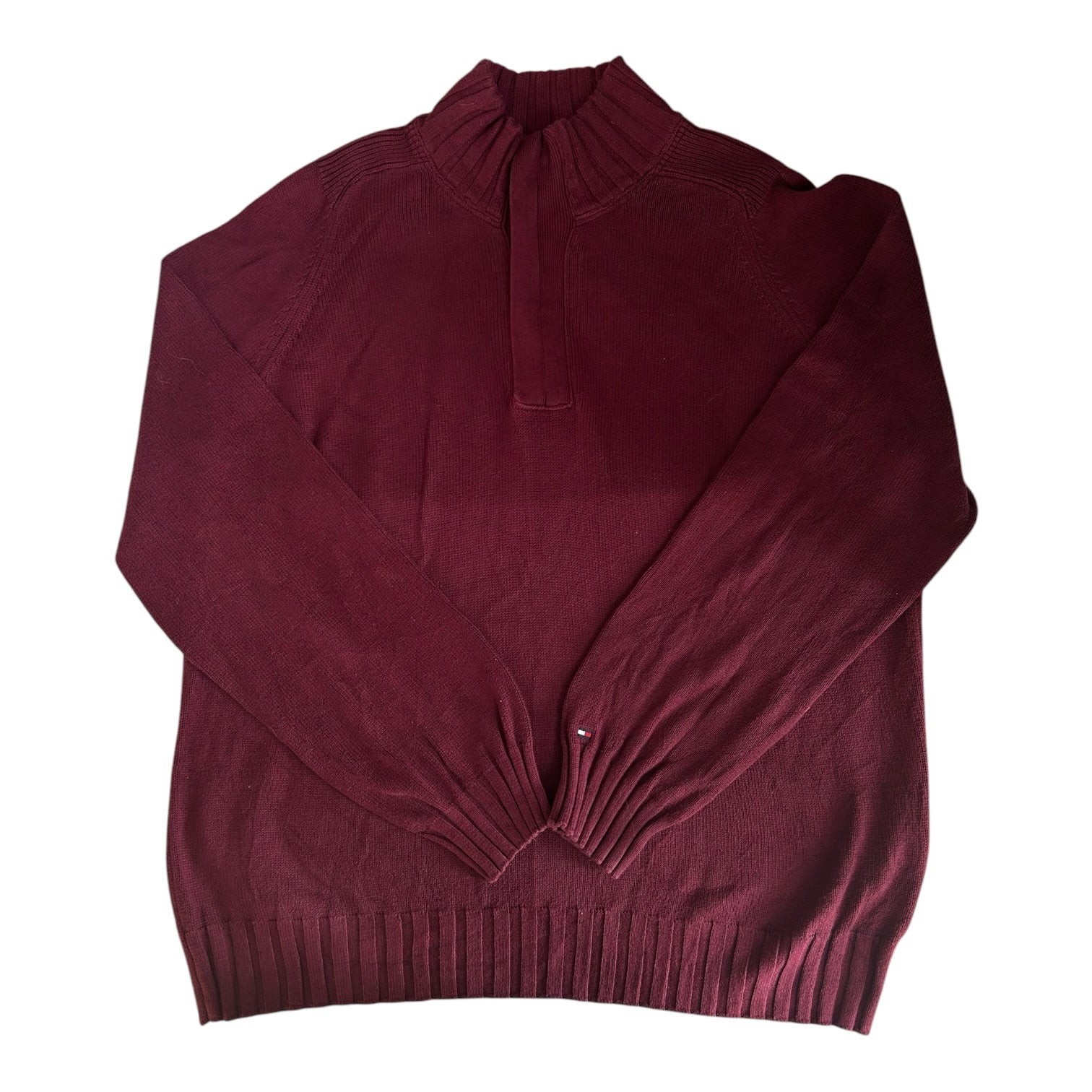 Extra large Tommy Hilfiger Burgundy Red 1/4 Zip