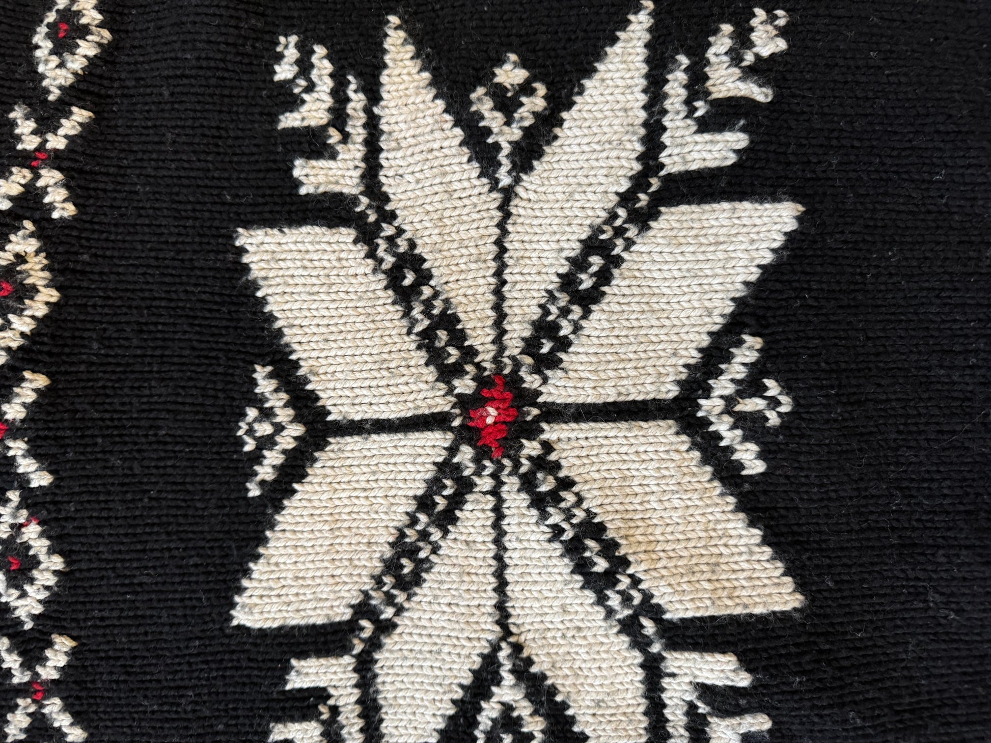 Woman's Small Ralph Lauren Black Knitted Snowflake Jumper