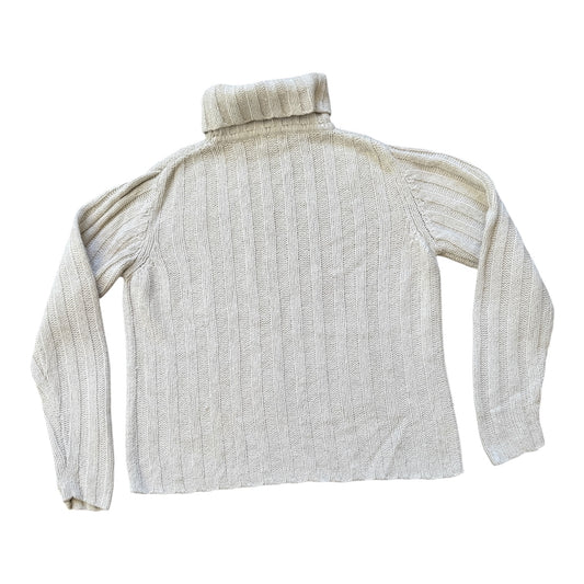 Woman's Small L.L.bean Cream Turtle Neck
