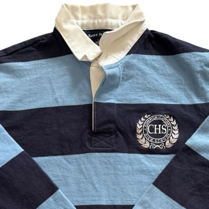 Small Sport-tek Blue and Navy Rugby Shirt