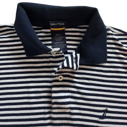 Extra large Nautica Navy and White Polo Shirt