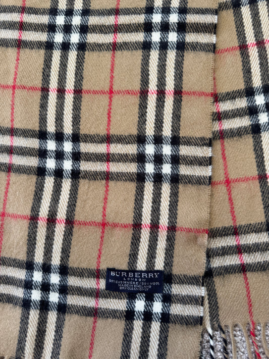 O/S Burberry Beige Scarf