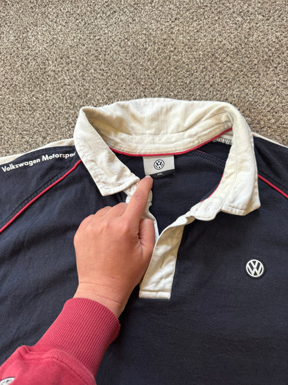 XXL Volkswagen Navy Rugby Shirt