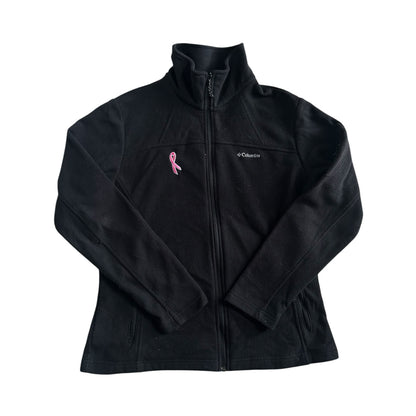 Woman's Large Columbia Black Breast Cancer Awareness Fleece