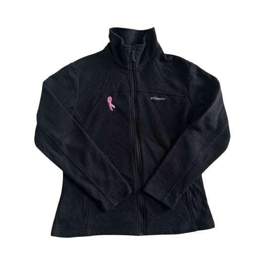 Woman's Large Columbia Black Breast Cancer Awareness Fleece
