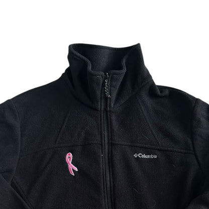 Woman's Large Columbia Black Breast Cancer Awareness Fleece