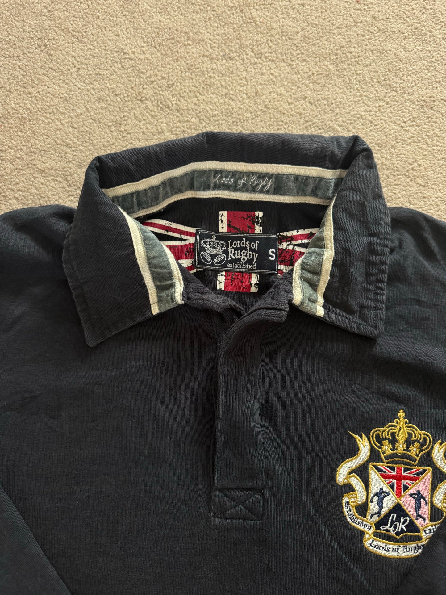 Small Lords Of Rugby Navy Rugby Shirt
