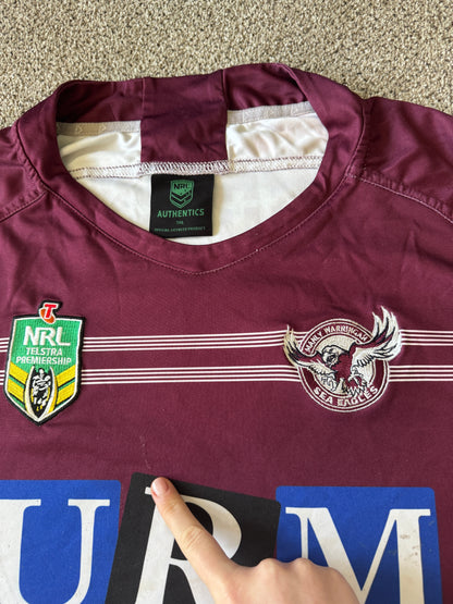 7XL Burgundy NRL Manly Sea Eagles Rugby Shirt
