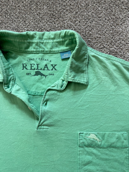 Medium Tommy Bahama Green Polo Shirt