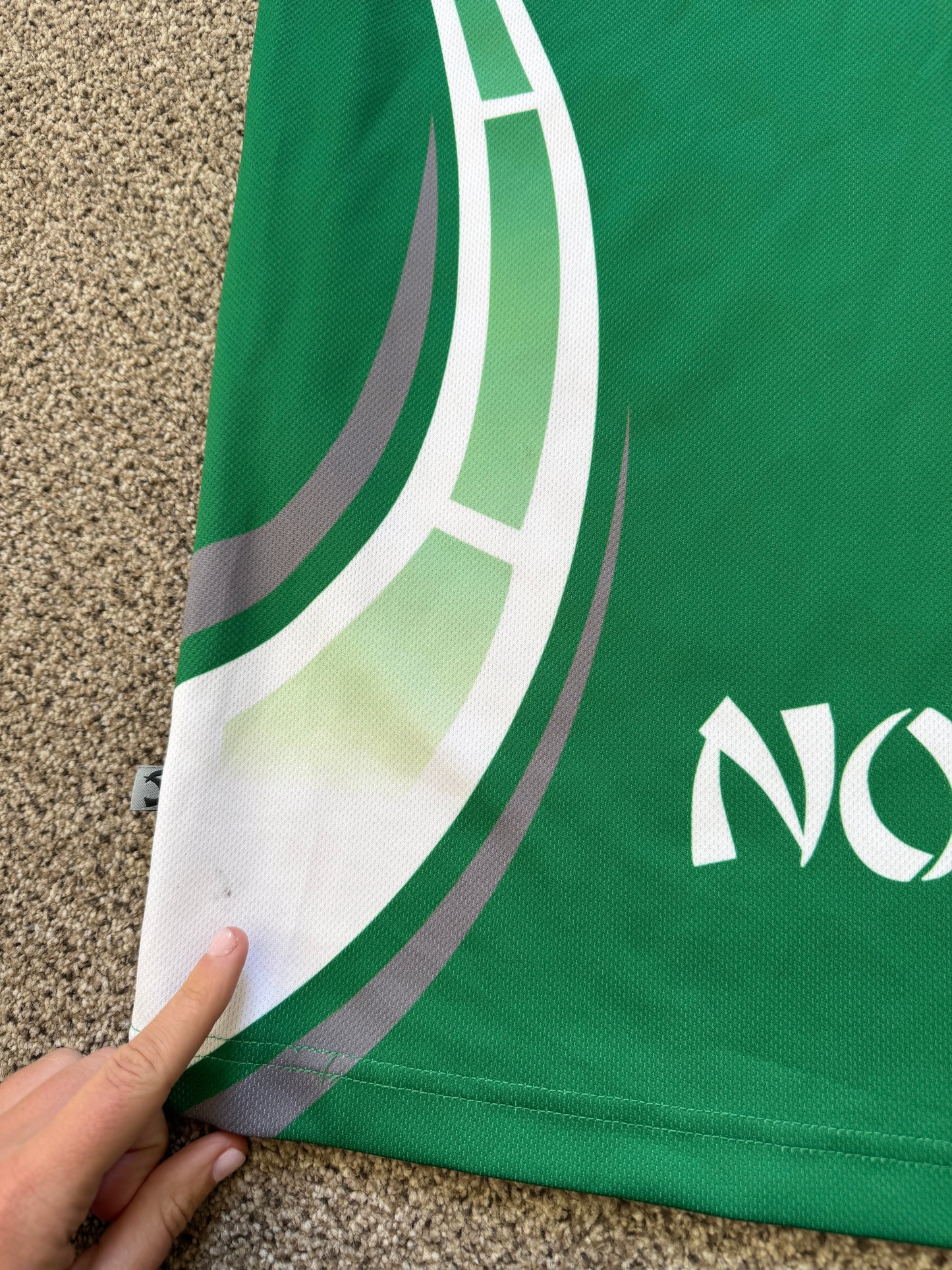 Large Samurai Green Nomads Rugby Shirt
