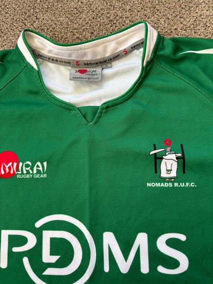 Large Samurai Green Nomads Rugby Shirt