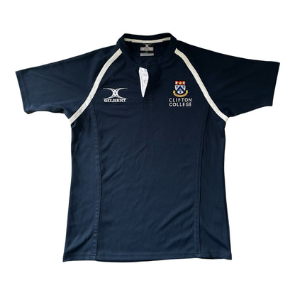 Extra large Gilbert Navy Clifton College Rugby Shirt