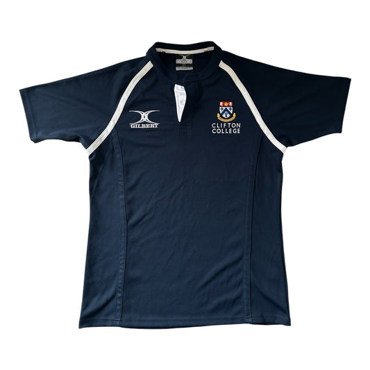 Extra large Gilbert Navy Clifton College Rugby Shirt