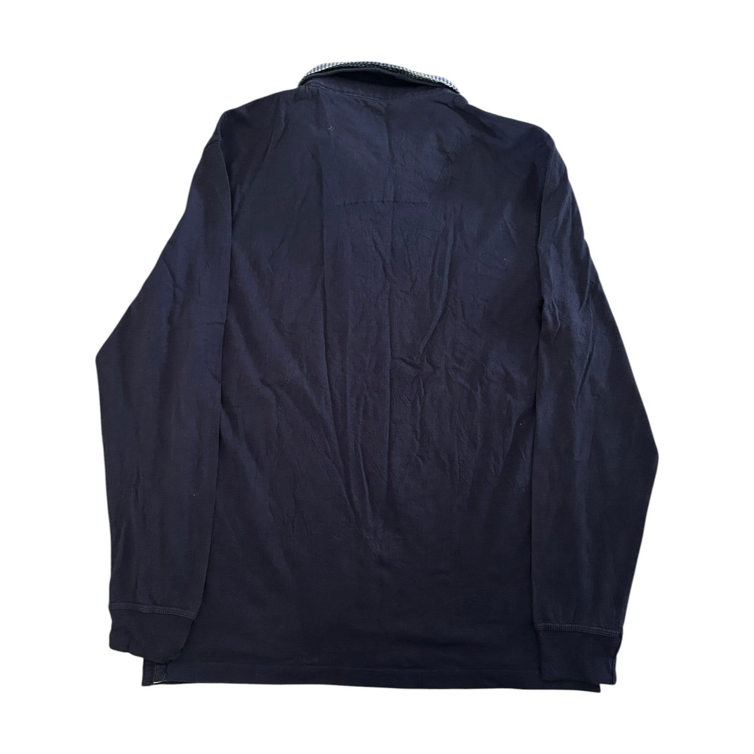 Large Canda Navy Rugby Shirt with Shirt Collar