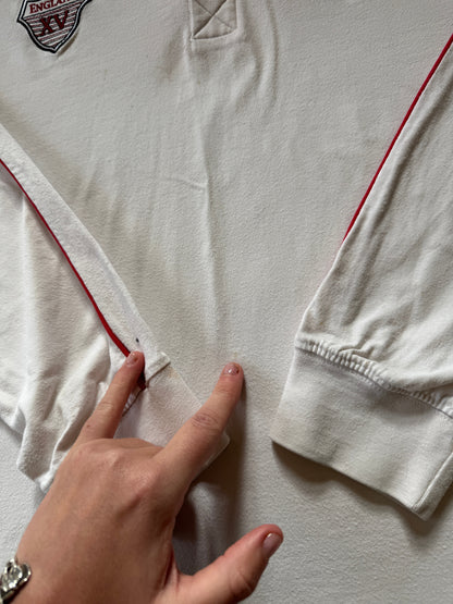 Large England Xv White Rugby Shirt