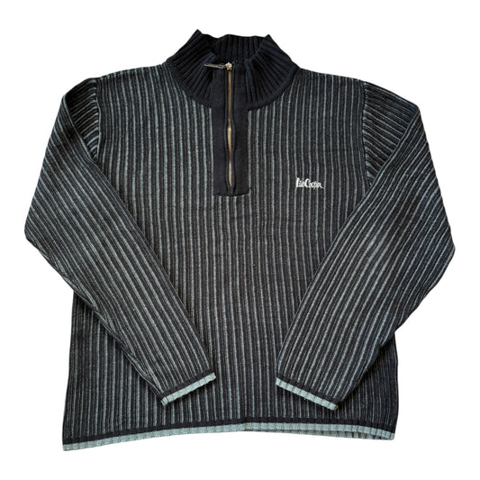 Large Lee Cooper Black 1/4 Zip