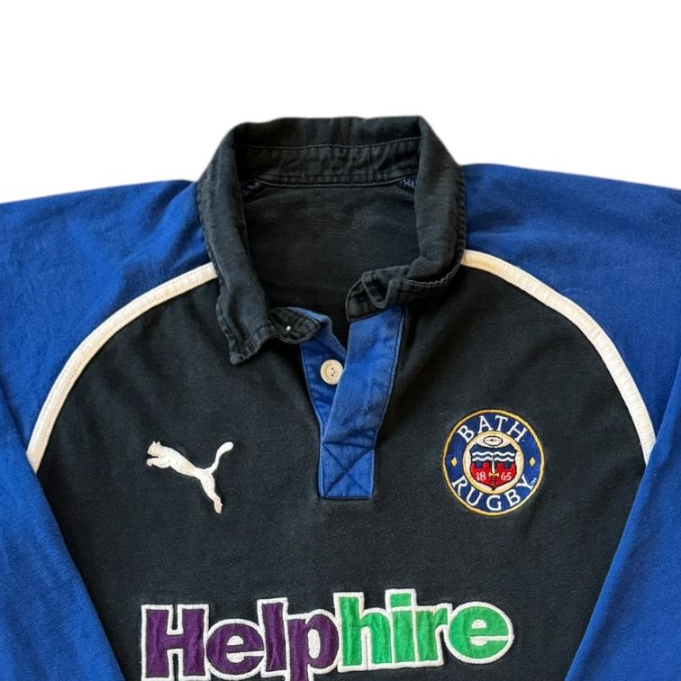 Medium 2006/07 Puma Black Bath Rugby Shirt