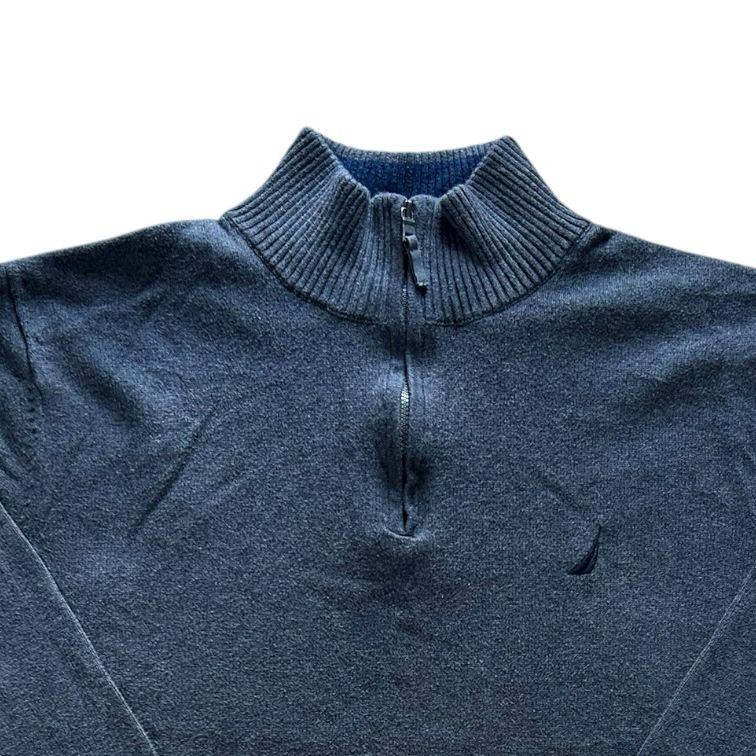 Large Nautica Blue 1/4 Zip Jumper
