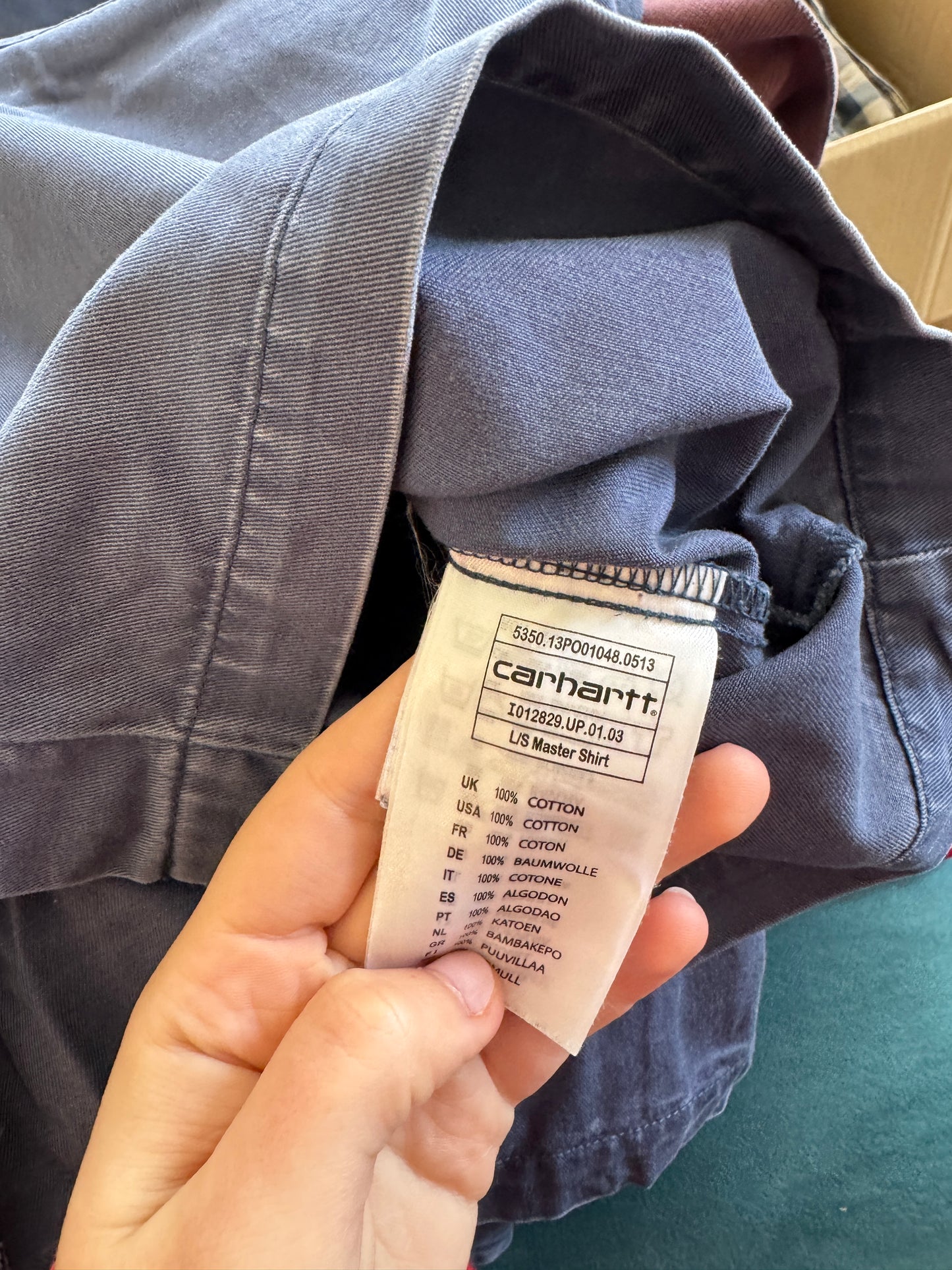 Medium Carhartt Blue Master Shirt