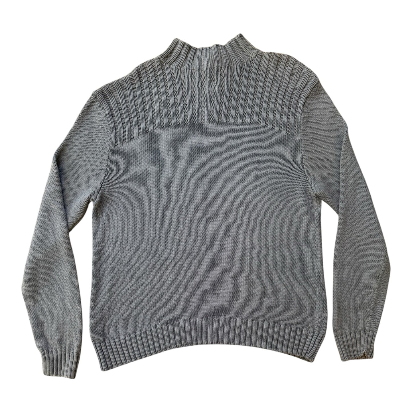 Extra large Ralph Lauren Light Blue Ribbed 1/4 Zip