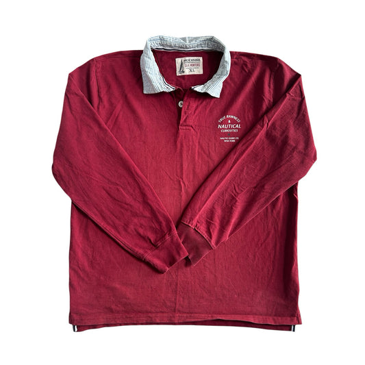 Extra large Sea Hunters Red Rugby Shirt