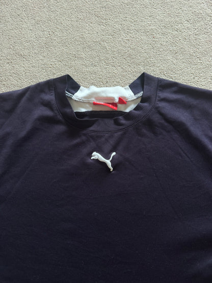 Small Puma Black Purple Tinge Sports T-Shirt