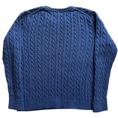 Woman's Extra large L.L.bean Blue Cable Knit
