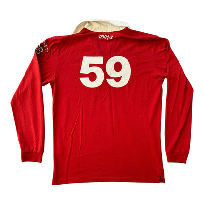 Large Hackett Aston Martin Red Rugby Shirt