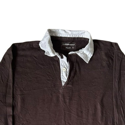 Extra large Quebramar Brown Rugby Shirt