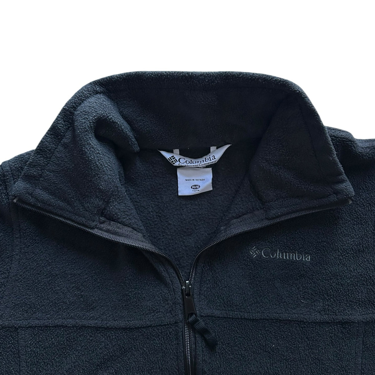 Aged 14-16 Columbia Black Full Zip Fleece