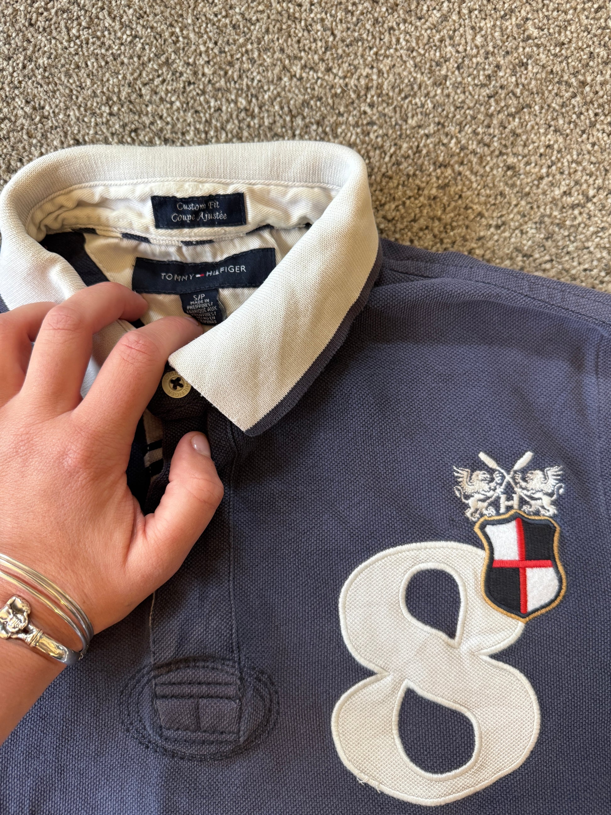 Small Tommy Hilfiger Navy Polo Shirt