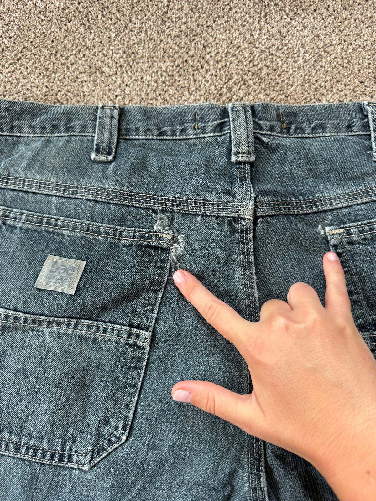 38/32 Blue Denim Carpenter Jeans