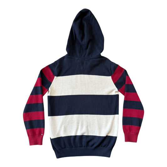 Aged 12-14 Tommy Hilfiger Navy, Red and White Hoodie