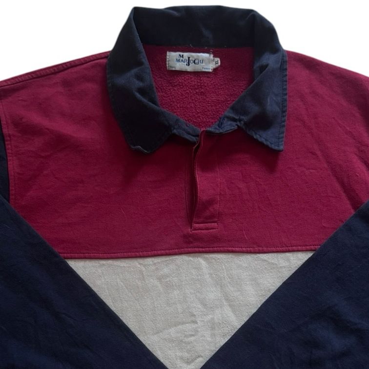 Extra large Marjocro Navy, Red and White Rugby Shirt