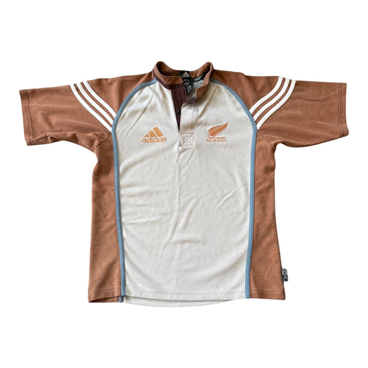Small Adidas Brown New Zealand All Blacks Rugby Shirt