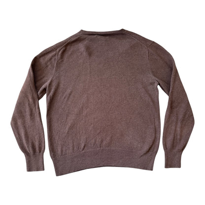 Aged 14-16 Ralph Lauren Brown V-Neck Jumper