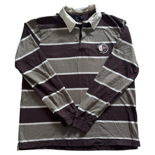 Medium TCM Brown Striped Rugby Shirt