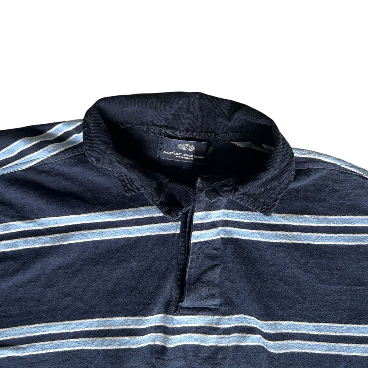 Medium BNZ Navy and Blue Rugby Shirt