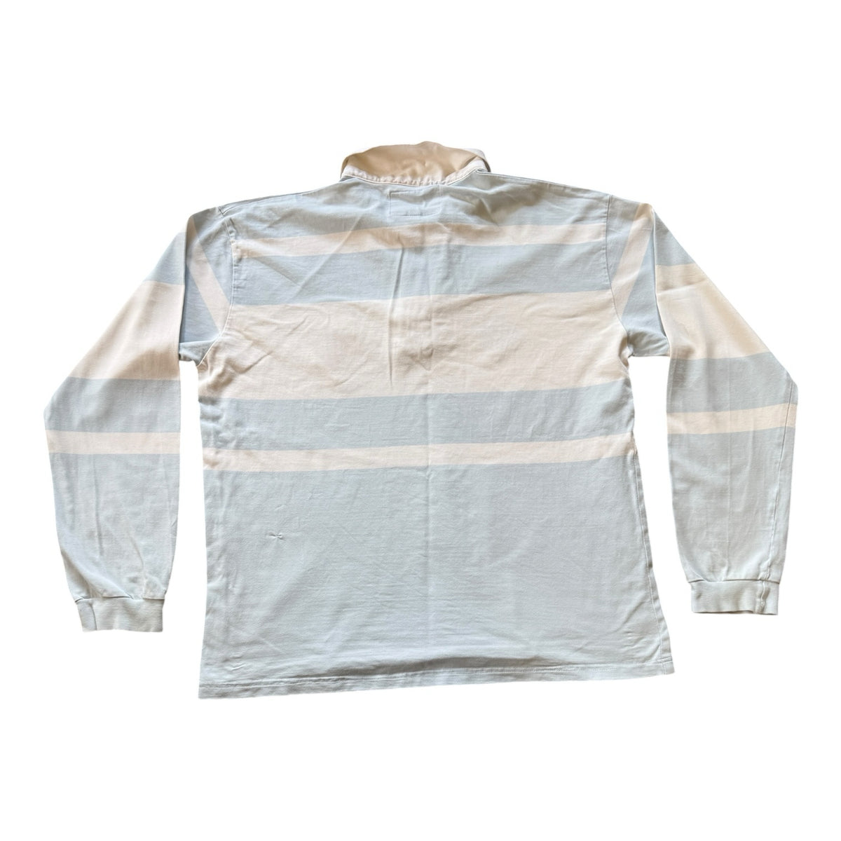 Extra large Cotton Oxford White and Blue USAP Perpignan Rugby Shirt - marked