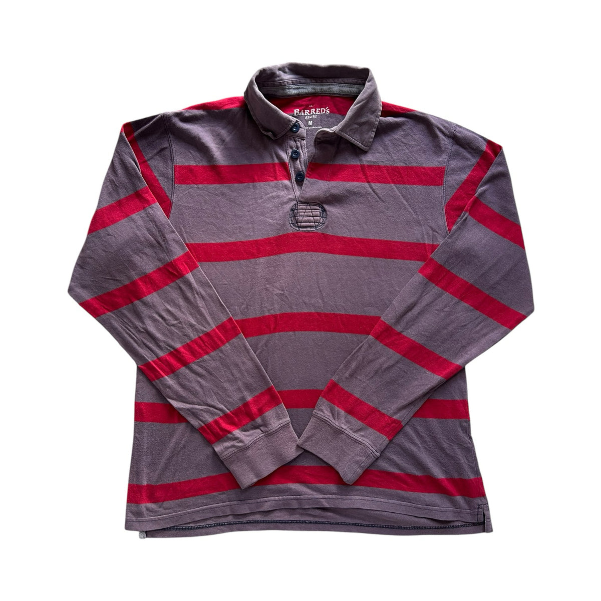 Medium Barred's Red and Faded Purple Rugby Shirt
