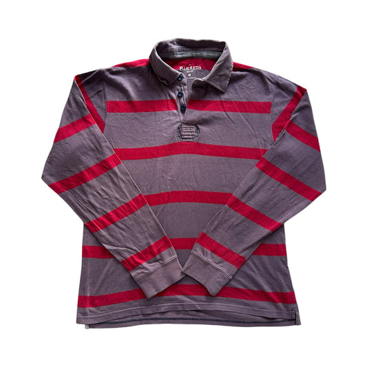 Medium Barred's Red and Faded Purple Rugby Shirt