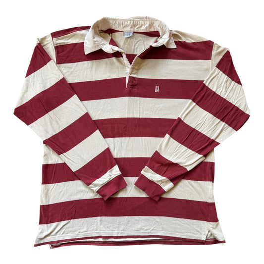Aged 16 Red and Cream Rugby Shirt