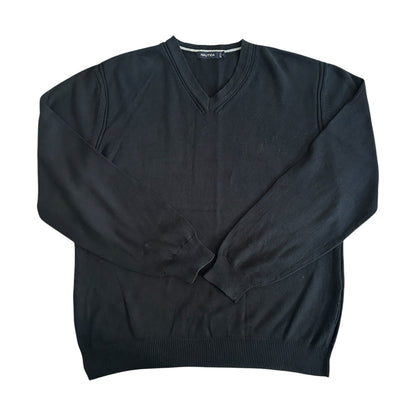 Extra large Nautica Black V-Neck Jumper