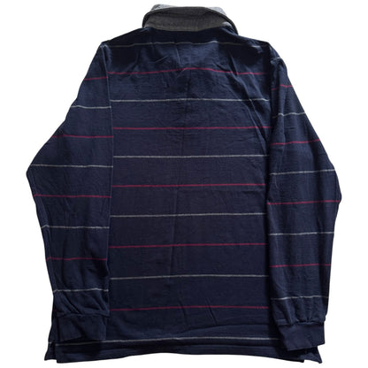 Extra large Geox Navy, Red and Grey Rugby Shirt