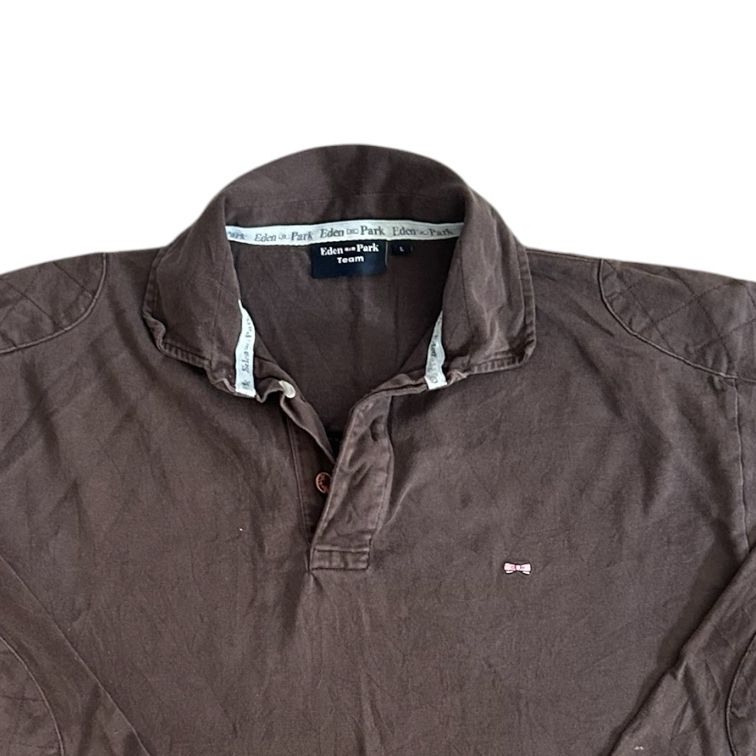 Large Eden Park Brown Rugby Shirt