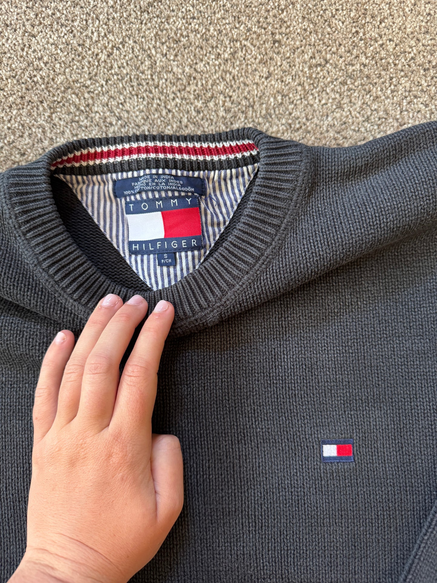 Small Tommy Hilfiger Black Knitted Jumper
