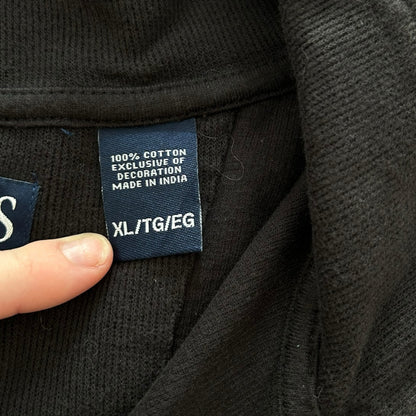 Extra large Chaps Black 1/4 Zip Jumper