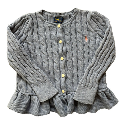 Aged 3 Ralph Lauren Blue Cable Knit Cardigan