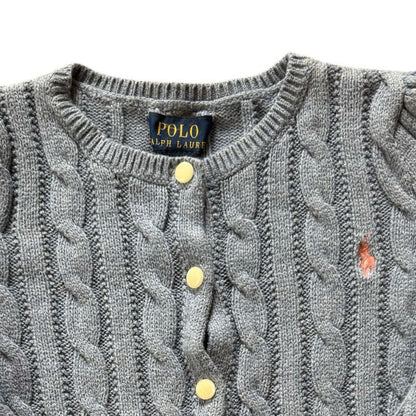 Aged 3 Ralph Lauren Blue Cable Knit Cardigan